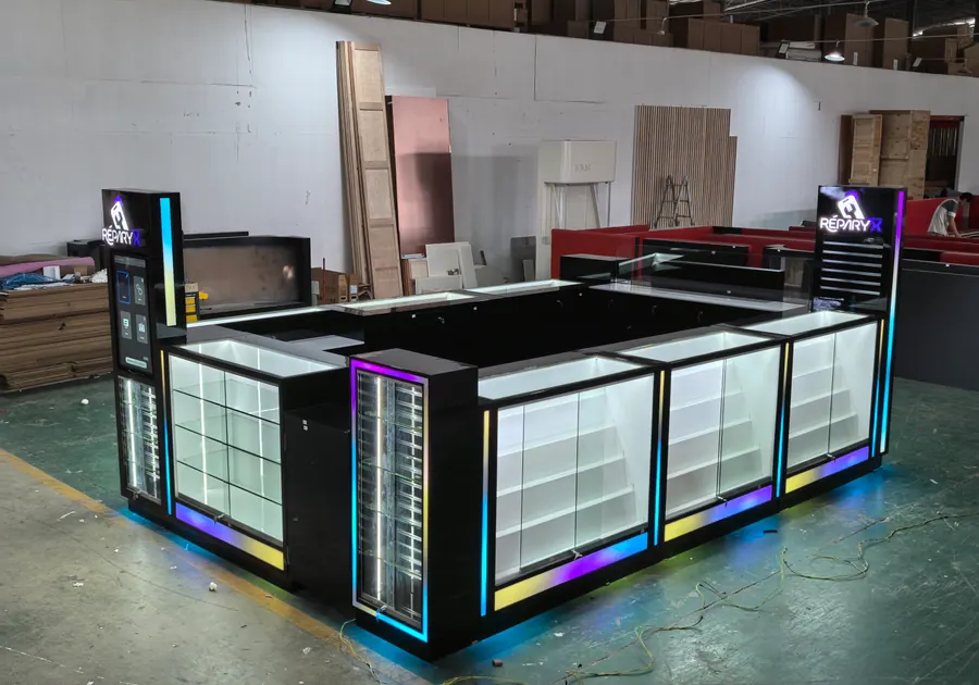 Premium Accessories Kiosk custom mall kiosk display by Benson Fixtures