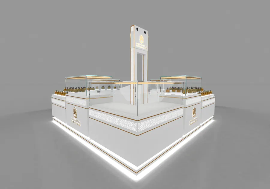 Mall Booth Cosmetic Kiosk by Benson Fixtures