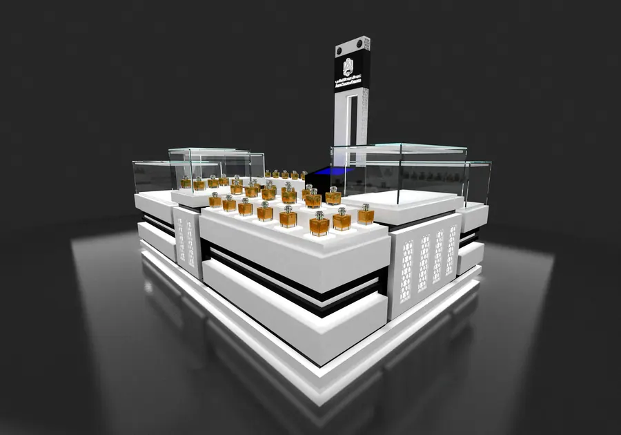 Island Cosmetic Kiosk by Benson Fixtures