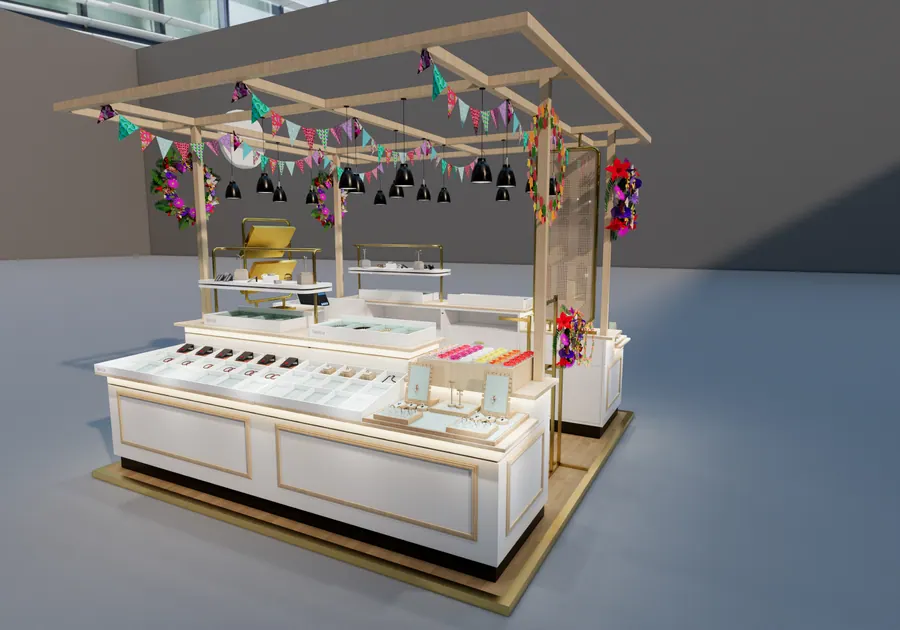Compact Jewelry Kiosk by Benson Fixtures