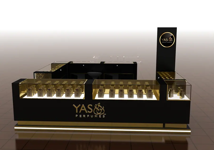 Perfume Kiosk custom kiosk by Benson