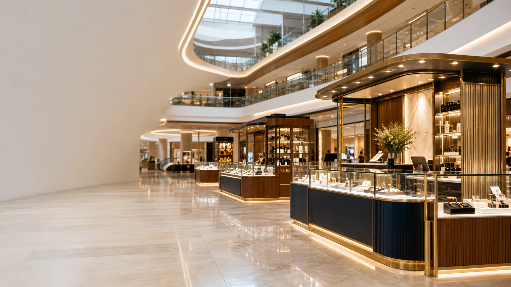 Dubai mall jewelry kiosk project