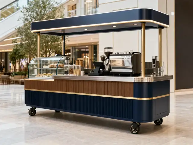 Food Cart custom kiosk by Benson