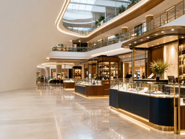 Custom Perfume Kiosk layout concept for mall kiosk buyers