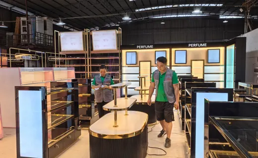 Quality inspection for finished kiosk fixtures