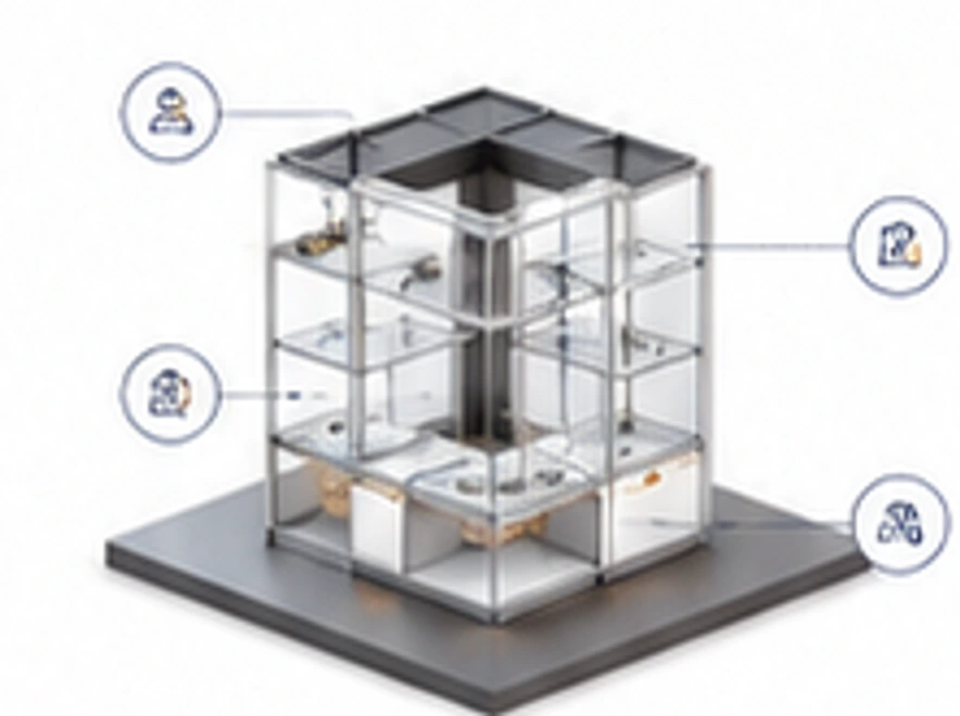 Coordinated kiosk structure and service drawing